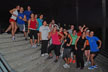 fitness group at stairs