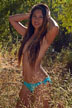 girl in teal bikini