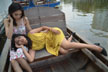two girls on boat