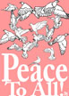 2025 Christmas Card with doves and peace