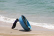 fisherman pushing basket