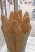 baguette in basket